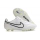 Nike Tiempo Legend 9 Elite FG Nuovo Bianco Nero