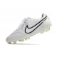 Nike Tiempo Legend 9 Elite FG Nuovo Bianco Nero