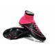 Nuove Scarpe Calcio Nike Mercurial Superfly Iv CR7 FG Pelle Nero Rosa