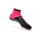 Nuove Scarpe Calcio Nike Mercurial Superfly Iv CR7 FG Pelle Nero Rosa