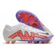 Nike Zoom Mercurial Vapor 15 Elite AG PRO Bianco Off Noir Latte Di Cocco