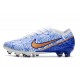 Nike Zoom Mercurial Vapor 15 Elite AG PRO Bianco Blu Oro
