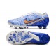 Nike Zoom Mercurial Vapor 15 Elite AG PRO Bianco Blu Oro