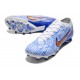 Nike Zoom Mercurial Vapor 15 Elite AG PRO Bianco Blu Oro
