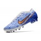 Nike Zoom Mercurial Vapor 15 Elite AG PRO Bianco Blu Oro