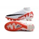 Nike Zoom Mercurial Superfly IX Elite AG Bianco Cremisi Vivace Nero