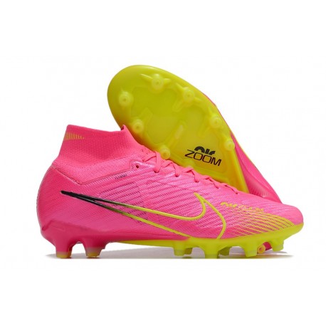Nike Zoom Mercurial Superfly IX Elite AG Rosa Giallo