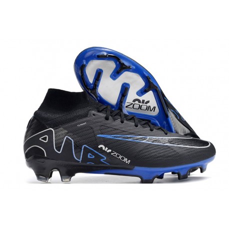 Nike Zoom Mercurial Superfly IX Elite AG Nero Cromo Hyper Royal