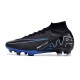 Nike Zoom Mercurial Superfly IX Elite AG Nero Cromo Hyper Royal