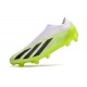 adidas X Crazyfast.1 Laceless FG Bianco Nero Core Limone Lucido