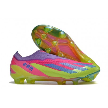 adidas X Crazyfast.1 Laceless FG Korean Nights Son - Rosa Violeta Giallo