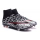 Nuove Scarpe Calcio Nike Mercurial Superfly Iv CR7 FG Nero Rosso Bianco