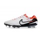 Scarpa Nike Tiempo Legend X Elite FG Bianco Nero Cremisi Vivace