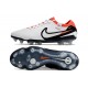 Scarpa Nike Tiempo Legend X Elite FG Bianco Nero Cremisi Vivace