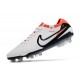 Scarpa Nike Tiempo Legend X Elite FG Bianco Nero Cremisi Vivace