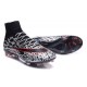 Nuove Scarpe Calcio Nike Mercurial Superfly Iv CR7 FG Nero Rosso Bianco