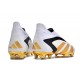 Scarpa adidas Predator Accuracy+ FG Bianco Oro Nero