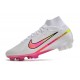 Scarpa Nike Zoom Mercurial Superfly 9 Elite FG Bianco Rosa