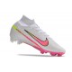 Scarpa Nike Zoom Mercurial Superfly 9 Elite FG Bianco Rosa