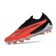 Scarpa Nike Phantom GX Elite FG Cremisi Vivace Nero Bianco