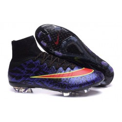 Nuove Scarpe Calcio Nike Mercurial Superfly Iv CR7 FG Viola Rosso Nero
