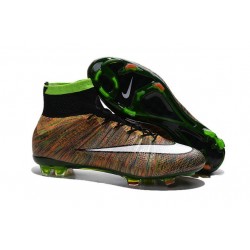 Nike Scarpa da Calcio Nuovo Mercurial Superfly FG Cristiano Ronaldo Multicolore Bianco