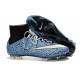 Nuove Scarpe Calcio Nike Mercurial Superfly Iv CR7 FG Safari Blu Bianco Nero