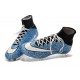 Nuove Scarpe Calcio Nike Mercurial Superfly Iv CR7 FG Safari Blu Bianco Nero