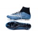 Nuove Scarpe Calcio Nike Mercurial Superfly Iv CR7 FG Safari Blu Bianco Nero