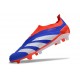 adidas Predator Elite Senza Lacci FG Blu Bianco Rosso