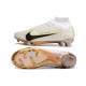 Scarpa Nike Zoom Mercurial Superfly 9 Elite FG Bianco Oro Nero