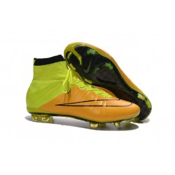 Ronaldo Scarpa Nike Mercurial Superfly 4 FG Pelle Giallo Volt