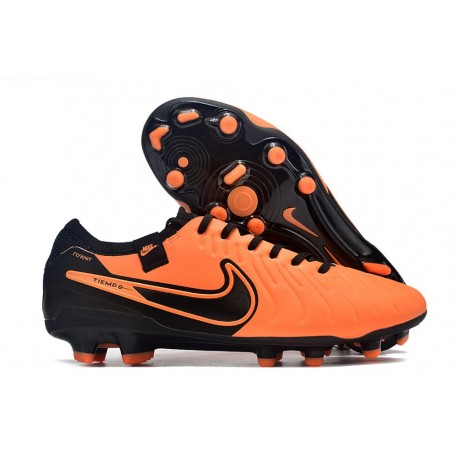 Scarpa Nike Tiempo Legend X Elite FG Arancione Nero