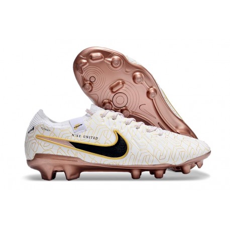 Scarpa Nike Tiempo Legend X Elite FG Bianco Oro Nero