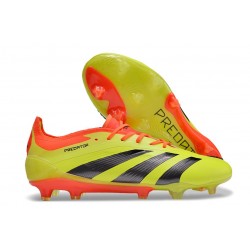 adidas Predator Elite FG Scarpa da Calcio Giallo Nero Rosso 
