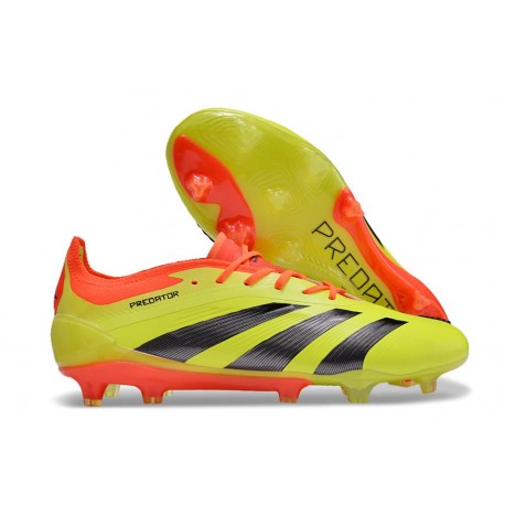 adidas Predator Elite FG Scarpa da Calcio Giallo Nero Rosso 