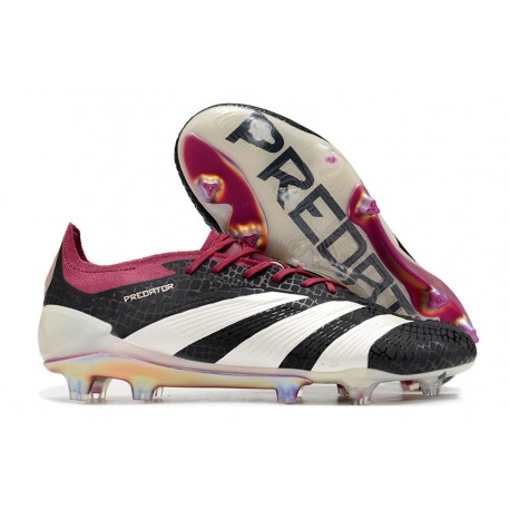 adidas Predator Elite FG Scarpa da Calcio Nero Bianco Viola
