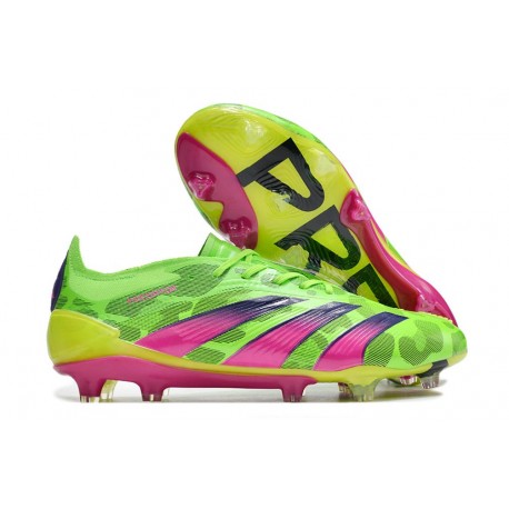 adidas Predator Elite FG Scarpa Generation Pred Grön Rosa Lucid Lemon