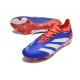 adidas Predator Elite FG Scarpa da Calcio Blu Bianco Rosso