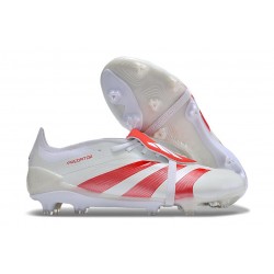 adidas Predator Fold-over Tongue Elite FG Bianco Rosso