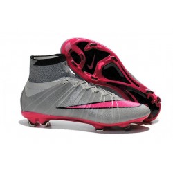 Nike Scarpa da Calcio Nuovo Mercurial Superfly FG Cristiano Ronaldo Grigio Rosa