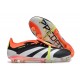 adidas Predator Fold-over Tongue Elite FG Nero Core Bianco Rosso Solare