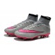 Nike Scarpa da Calcio Nuovo Mercurial Superfly FG Cristiano Ronaldo Grigio Rosa