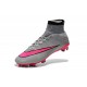 Nike Scarpa da Calcio Nuovo Mercurial Superfly FG Cristiano Ronaldo Grigio Rosa