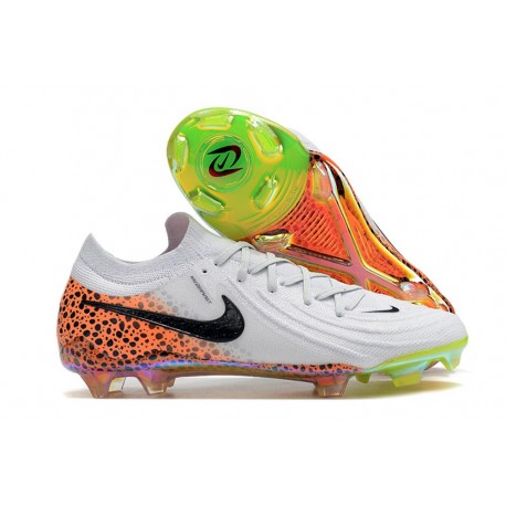 Scarpa Nike Phantom Luna 2 Elite FG Bianco Nero Arancione