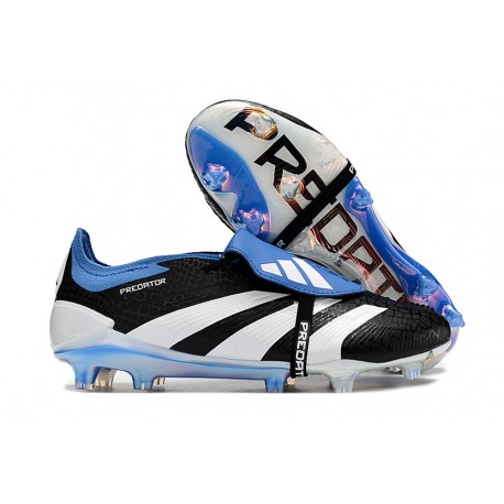 adidas Predator Fold-over Tongue Elite FG Nero Bianco Blu