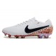 Scarpa Nike Tiempo Legend X Elite FG Bianco Nero Arancione