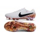 Scarpa Nike Tiempo Legend X Elite FG Bianco Nero Arancione