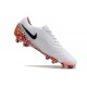 Scarpa Nike Tiempo Legend X Elite FG Bianco Nero Arancione