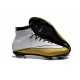 Ronaldo Scarpa Nike Mercurial Superfly CR501 FG Bianco Oro